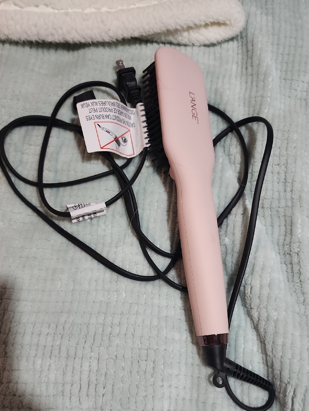 L'ANGE Pink Heated Hair Brush